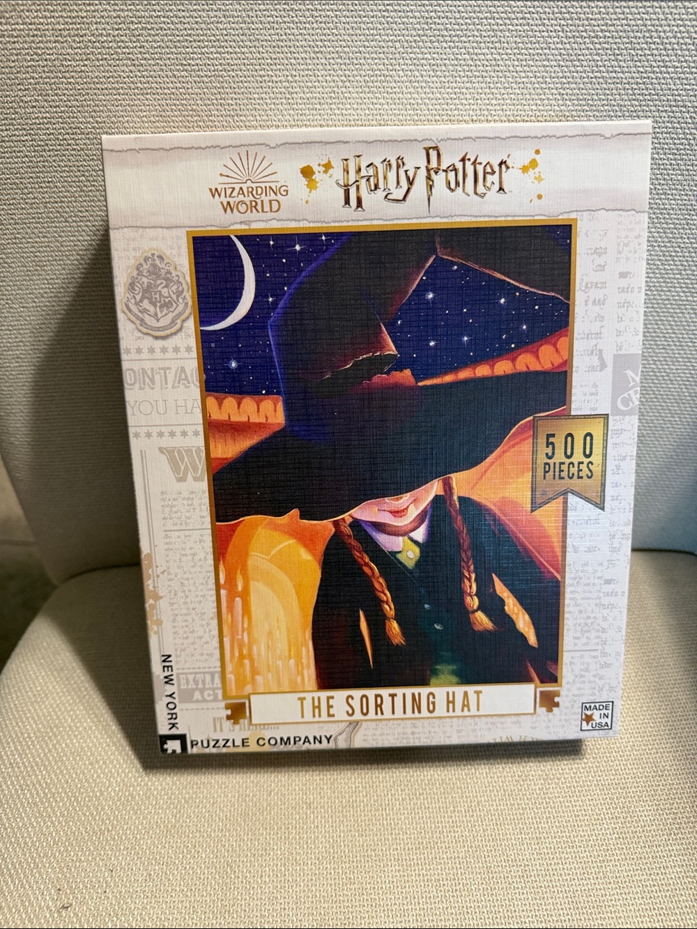 Warner Bros. Harry Potter Sorting Hat Art Print - Navy, Orange, Gold
